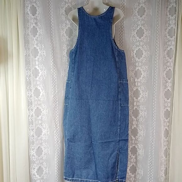 VTG MATCH MADE IN U.S.A WOMEN DENIM DRESS SIZE M - Picture 5 of 16